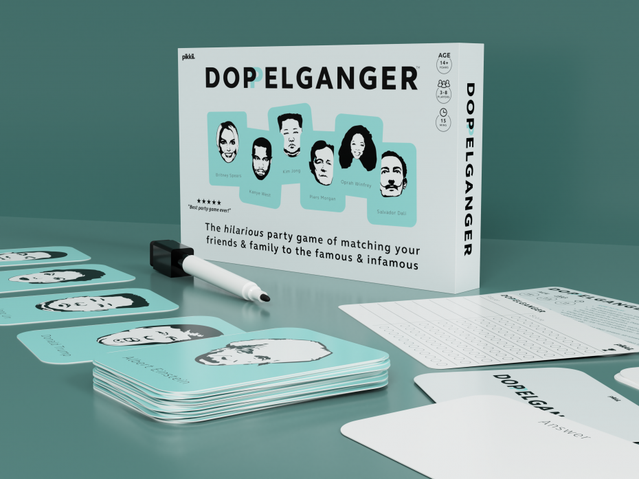 Doppelganger Card Game Box and Contents